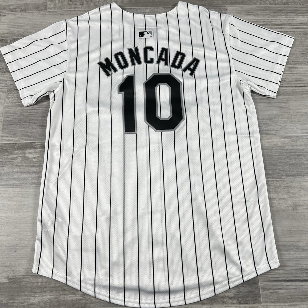 Nike Chicago White Sox MLB Yoan Moncada White Jersey Youth Large 14/16 $125 NEW